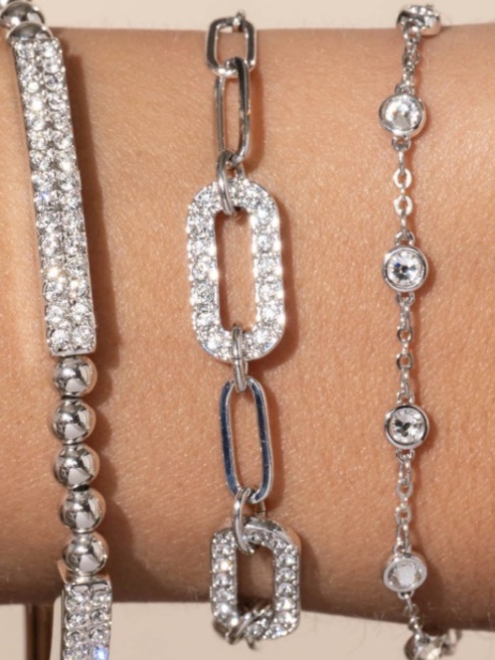🩶💎Fascinate Bracelet from Touchstone features Swarovski crystals